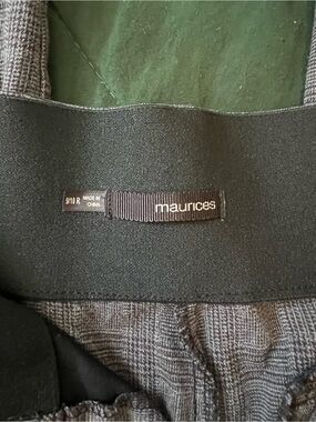 Maurices Black and Gray Textured Knit work pants